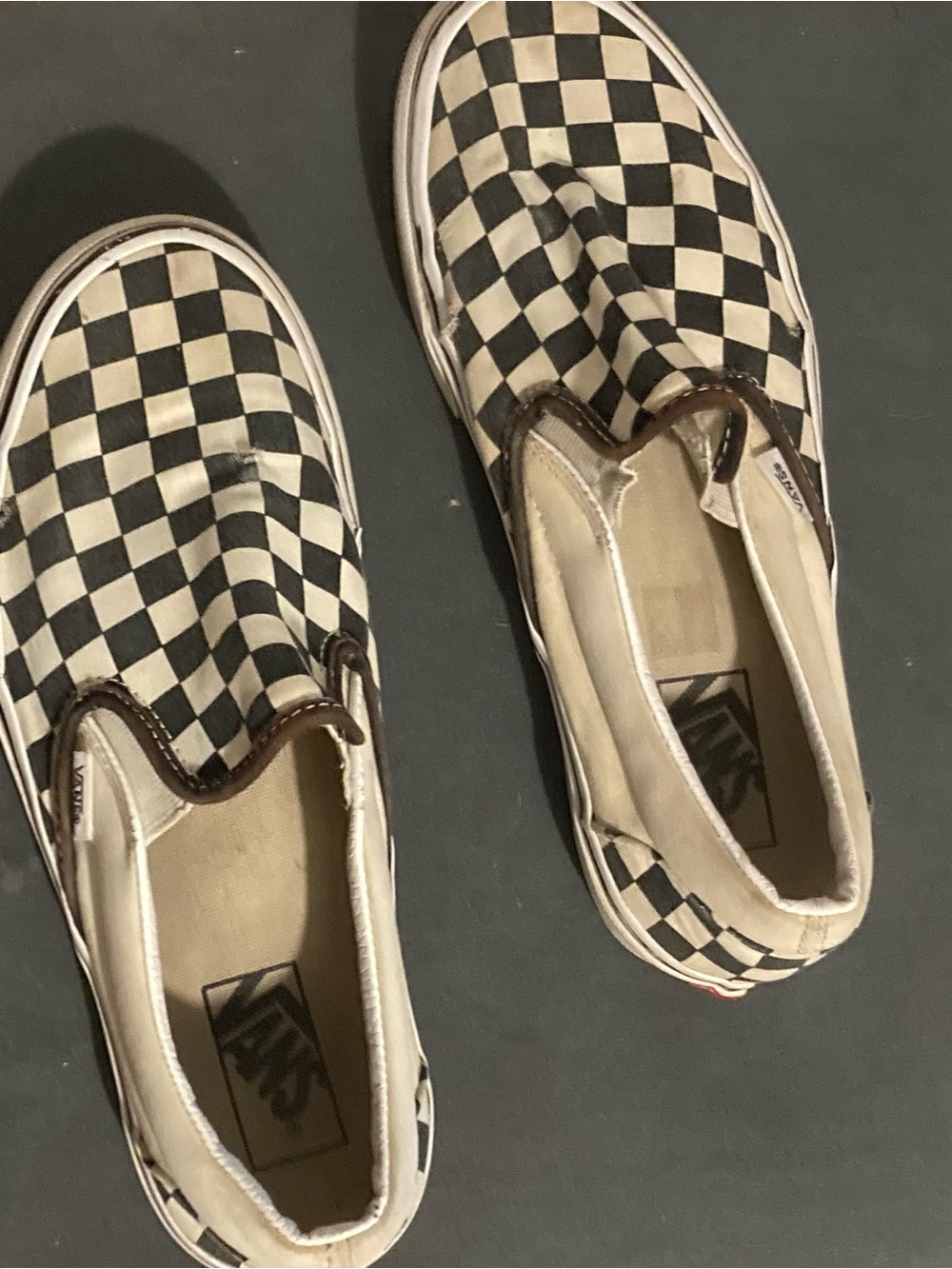 Vans Checkerboard Slip-On in Black and White - Picture 8 of 8